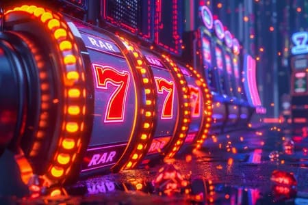 Brilliant slot machine, seven lucky wins